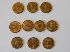 Lot Of 10 One Day At A Time Bronze Sobriety Tokens