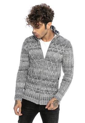 Strick Cardigan Herren Strickjacke Mit Stehkragen REDMOND Casual