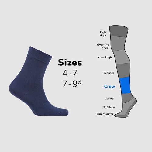 Cosyfeel® Women Crew Dress Socks 3-Pack Bamboo Material Durable Seamless Toe - Picture 108 of 133
