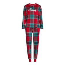 Joyspun Women’s Long Sleeve Tee Jogger Pants pockets Pajama Set U pick Plaid New