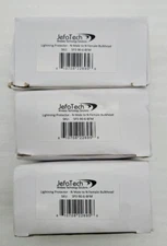 Lot of 3 JEFA Tech - Lightning Protector-N Male to N female Bulkhead
