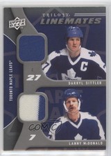 2009 Upper Deck Trilogy Line Mates Lanny McDonald Darryl Sittler #LM-MS HOF 2po