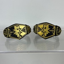 2 WWE Mattel 2016 NXT Tag Team Championship Title Belts Black And Gold Era