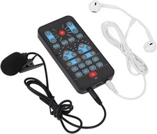 Voice Changer, Portable Mini Changer Device Handheld Sound Card 8...