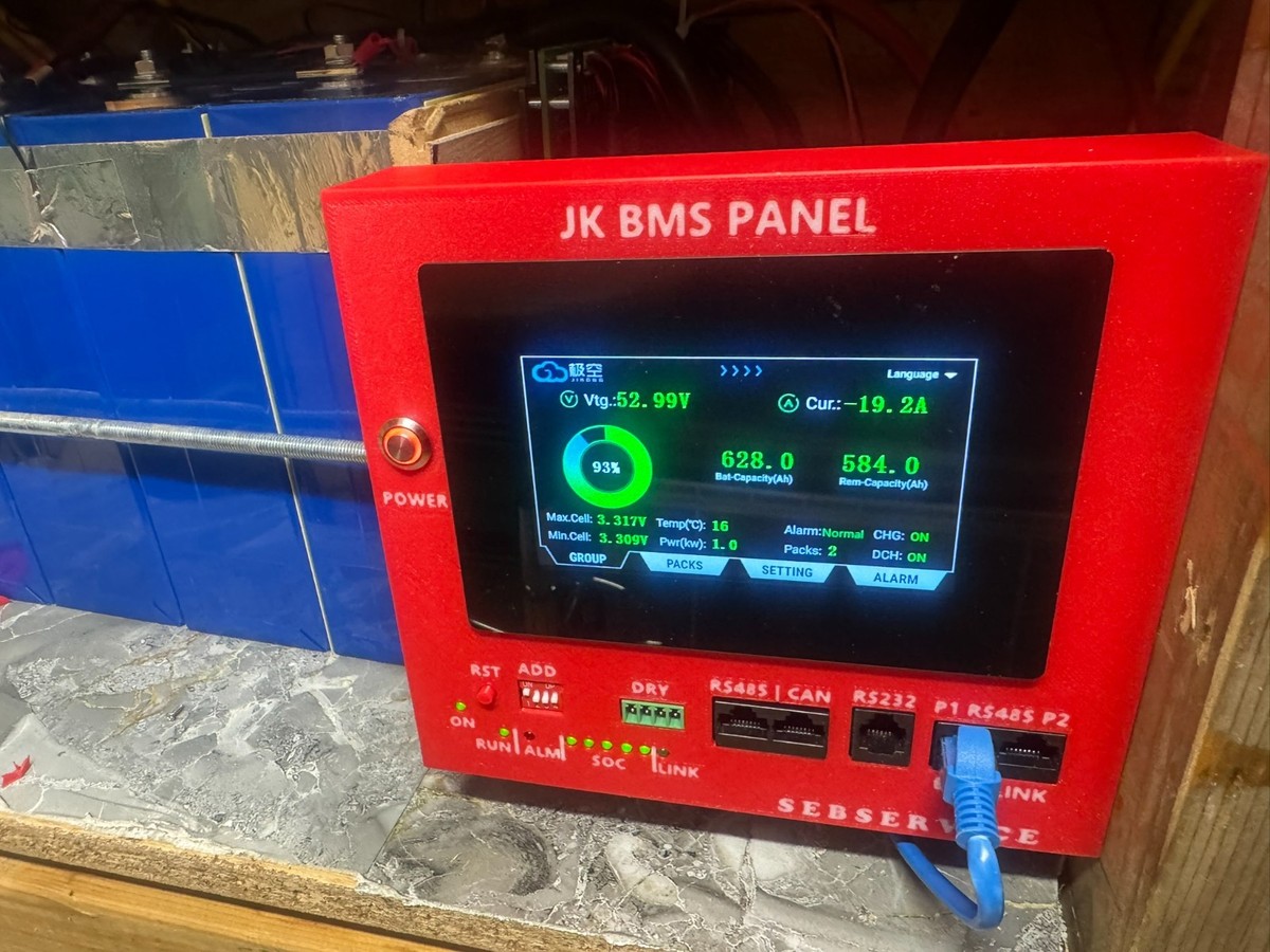 JK inventer BMS Front Panel Cover Faceplate