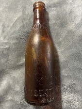 Vintage Poinsettia Brown Embossed Soda Bottle (Greenville. South Carolina?!) 👀 Vintage Poinsettia Brown Embossed Soda Bottle (Greenville. South Carolina?!) 👀