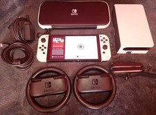 Nintendo Switch Oled Console White EXCELLENT CONDITION fully Set Up