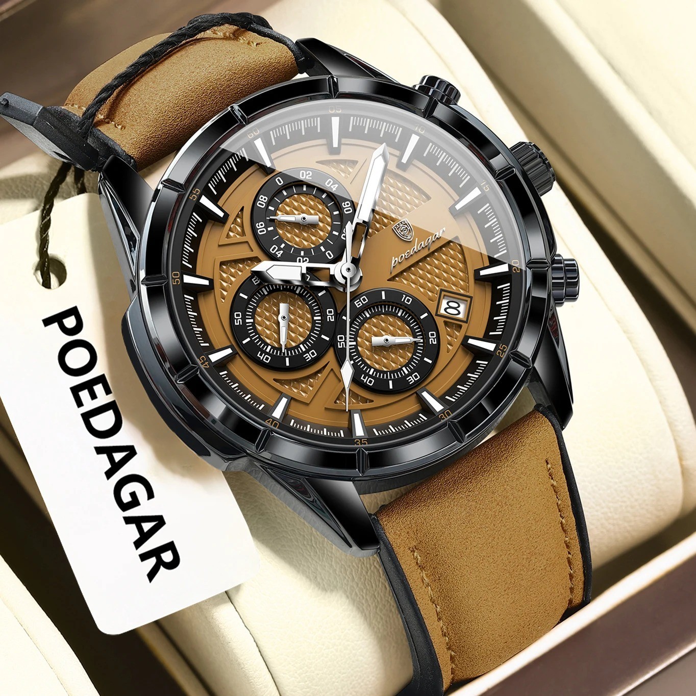 Montre-bracelet à quartz original homme coffret cadeau anniversaire