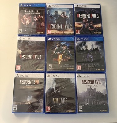 Resident Evil 0-9 BUNDLE - PS4/PS5 - Brand New | Factory Sealed |