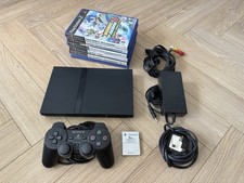 Sony PlayStation 2 PS2 Slim Console & Controller With Games & Memory Card