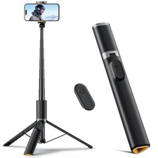 TODI 63" Cell Phone Selfie Stick Tripod, Portable Tripod for iPhone with