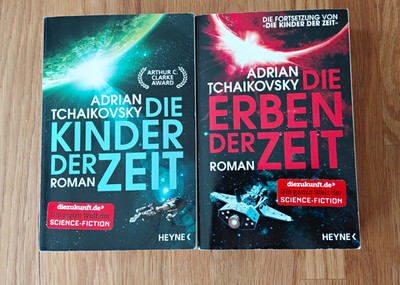 Adrian Tchaikovsky: Die Kinder der Zeit & Die Erben der Zeit TB Heyne 2018