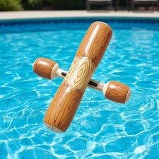 Battle Logs Raft Long-Lasting Wood Look Pool Bumper Heavy-Duty