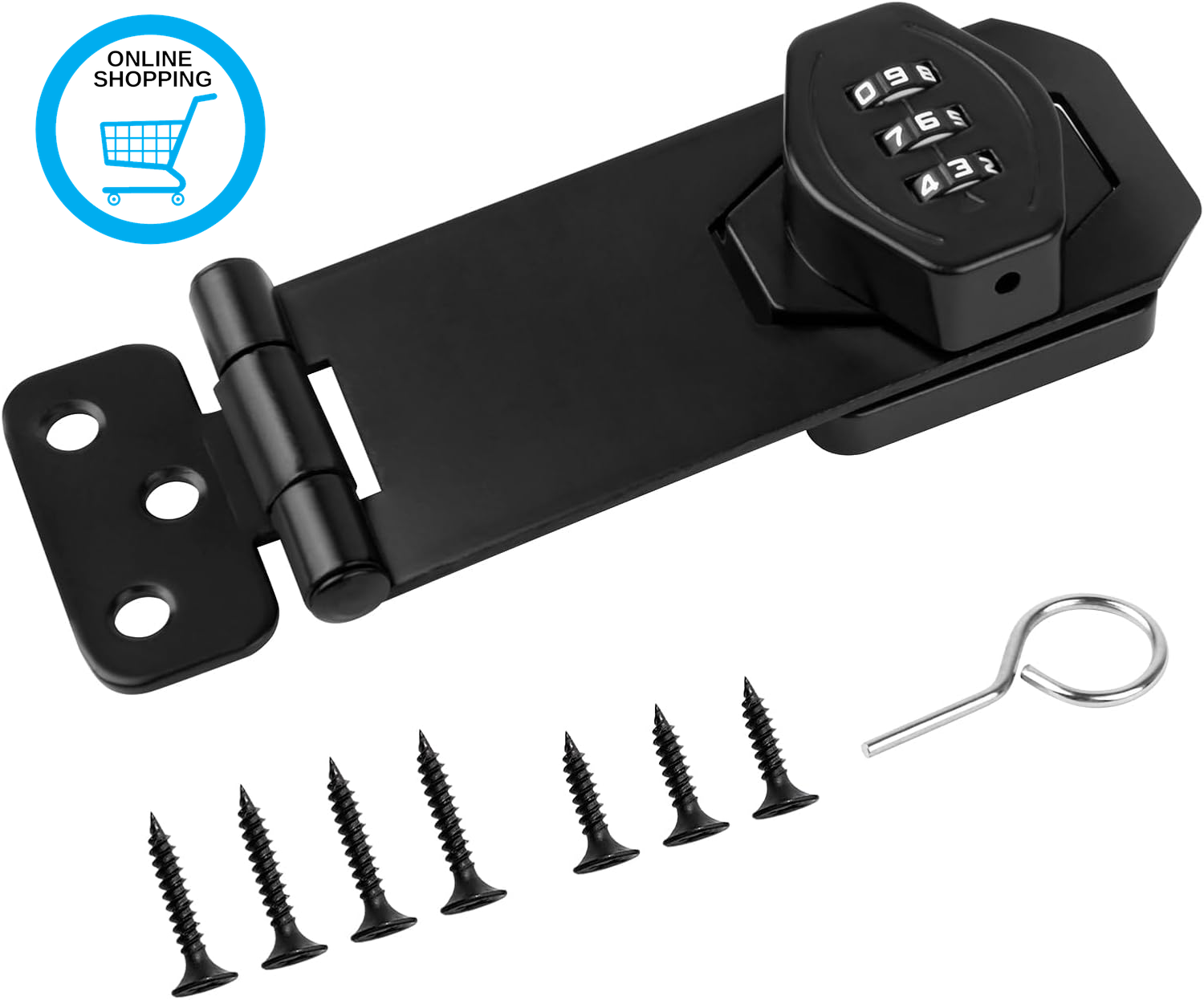 Bolt Combination Lock Heavy Duty Digit Combination Locking Bolt | Password Combi