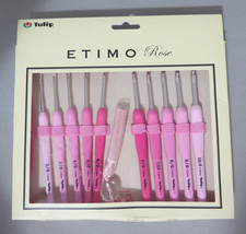 Tulip ETIMO ROSE Hook crochet needle Set TER-001 Pink NEW