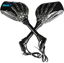 Led Skull Skeleton Hand Claw Side Mirrors Rearview Mirrors With Turn Signals