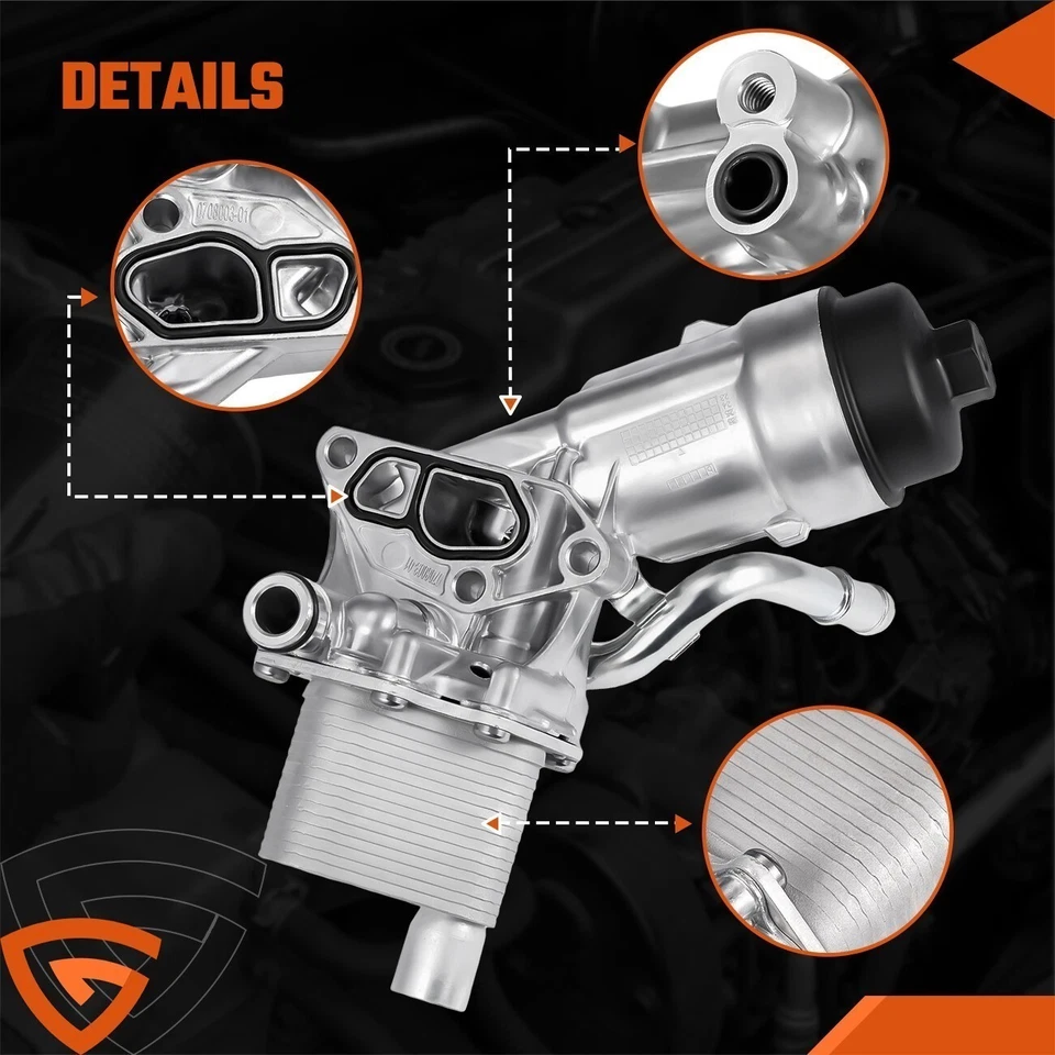 OIL FILTER COOLER ASSEMBLY & SEAL FOR VAUXHALL ADAM ZAFIRA ASTRA CORSA CHEVROLET - Image 2 of 4