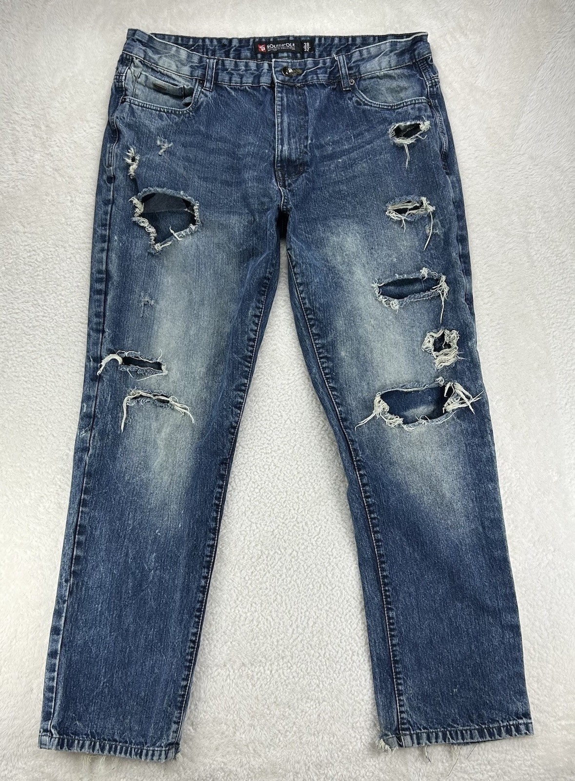 &rsquo;s 38x32 Distressed Y2k Hip Hop Streetwear