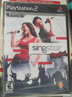   SingStar '80s PS2 + 2 Mics & Adapter   New (Damaged Package) See Photos