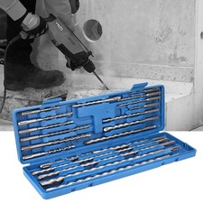 20-Piece SDS Plus Rotary Hammer Drill Bit Set, Carbide Tip, for Concrete, Bri...