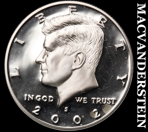 2002-S Kennedy Half Dollar- Silver Choice Gem Proof Luster No Reserve #i9864