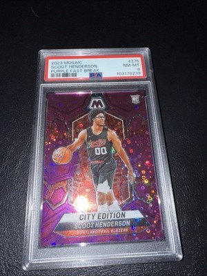 💥2023 Panini Mosaic SCOOT HENDERSON RC Purple Disco Fast Break