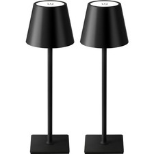 2 Pack Cordless Table Lamp, Portable LED Desk Lamps, 5000mAh Battery Operated...