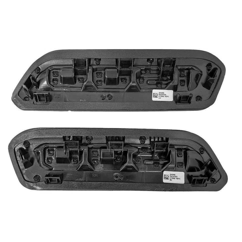 2x Insignia capó izquierdo derecho emblema OEM HEAVY DUTY para RAM 1500 RAM1500 negro Foto 3 de 4