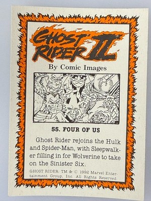 Comic Images 1992 Ghost Rider II - #55 Four of Us