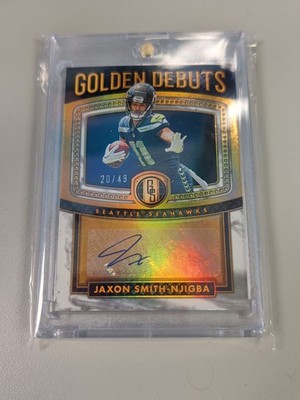 Panini 2023 Gold Standard Golden Debuts White Gold Jaxon Smith-Njigba RC #GD-7  