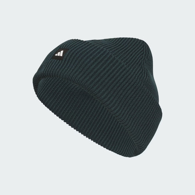 adidas Men's Premium Cuff Fold Beanie Aurora Ivy Tall Cuff 3-Stripes logo NEW