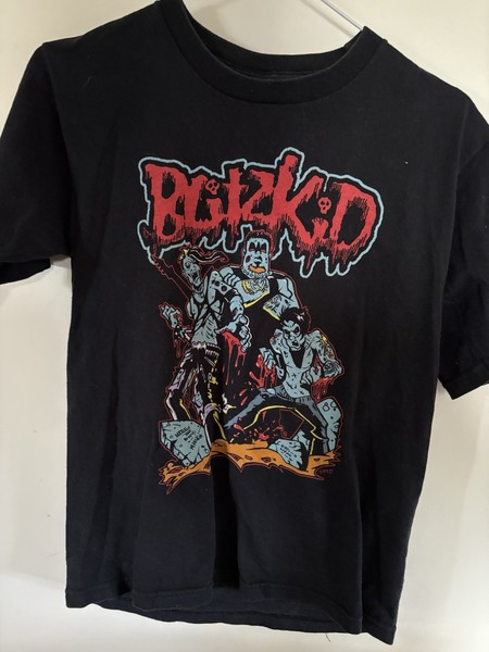 BAND T-SHIRT: BLITZKID 1997 GENUINE AND STILL BLEEDING PUNK ROCK VINTAGE SIZE 14