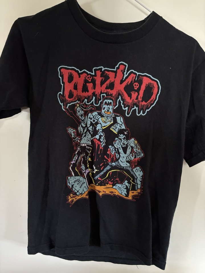 BAND T-SHIRT: BLITZKID 1997 GENUINE AND STILL BLEEDING PUNK ROCK VINTAGE SIZE 14