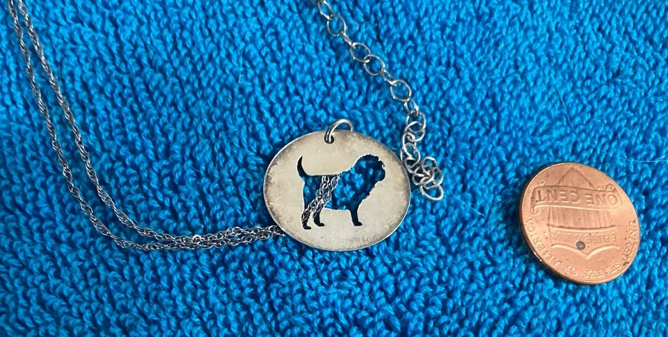 Affenpinscher/Brussels Griffon Sterling Necklace - Image 2 of 4