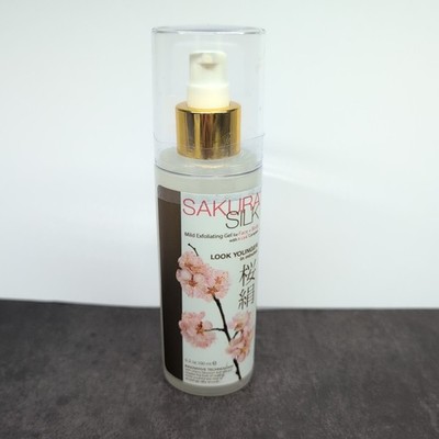 Sakura Silk Mild Exfoliating Gel Face & Body Regenerating Exfoliant 5oz 150ml