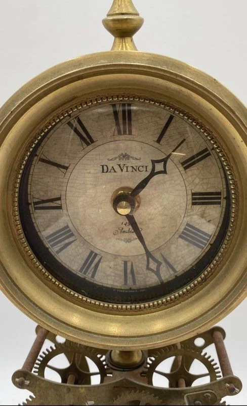 Timeworks Museum Series Da Vinci Anchiano 1452 Roman Numerals Mantel Clock - Image 2 of 4