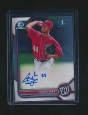 ANDRY LARA 2022 BOWMAN CHROME 1ST RC AUTO #CPA-AL