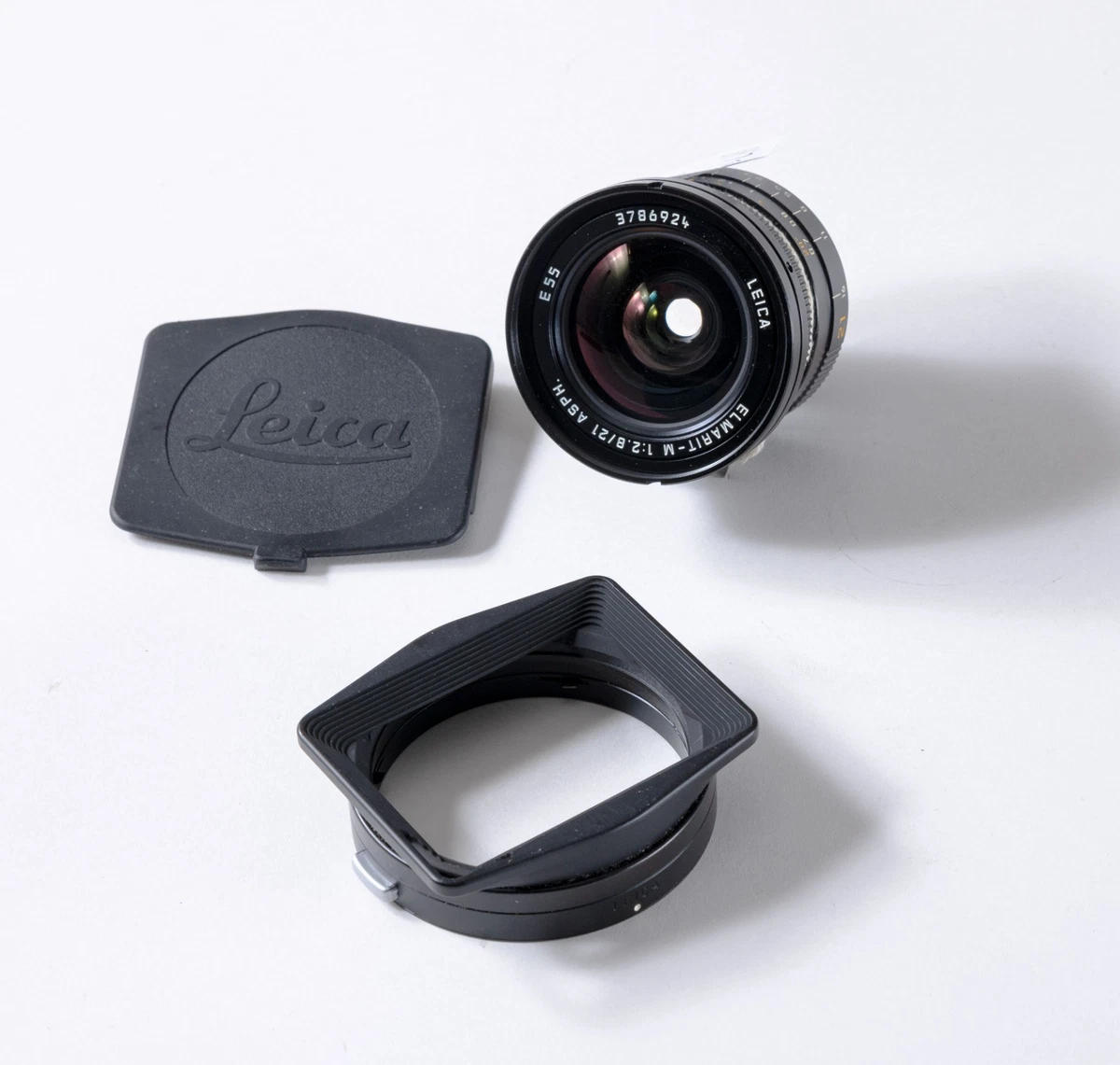 Elmarit M21mm f2.8 1st 後期 1985年製 箱＆フード付き Elmarit-M 21mm f2.8 ASPH (M) Black – FLASHBACK CAMERA