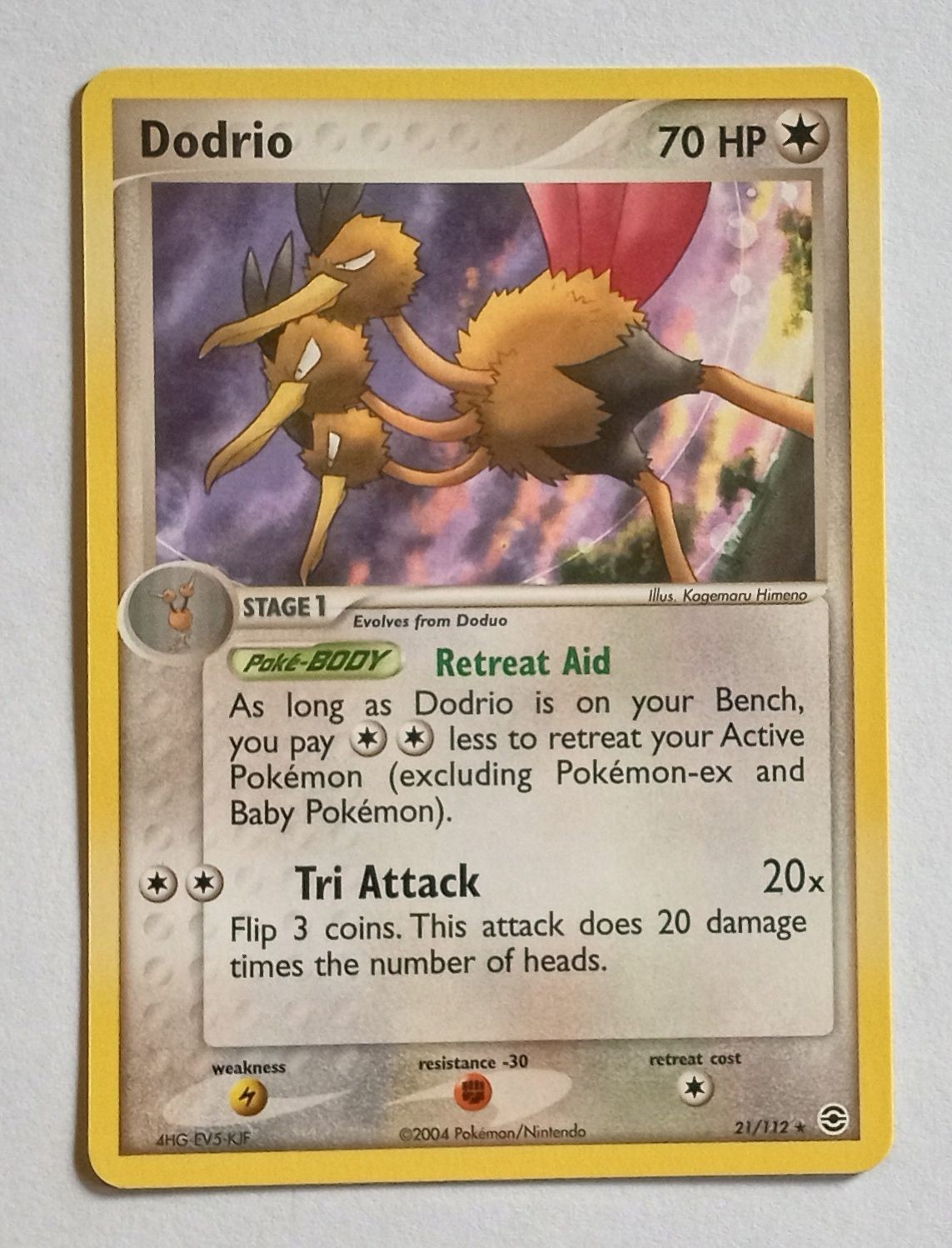 Pokemon - Dodrio - FireRed LeafGreen 21/112 - Rare - LP