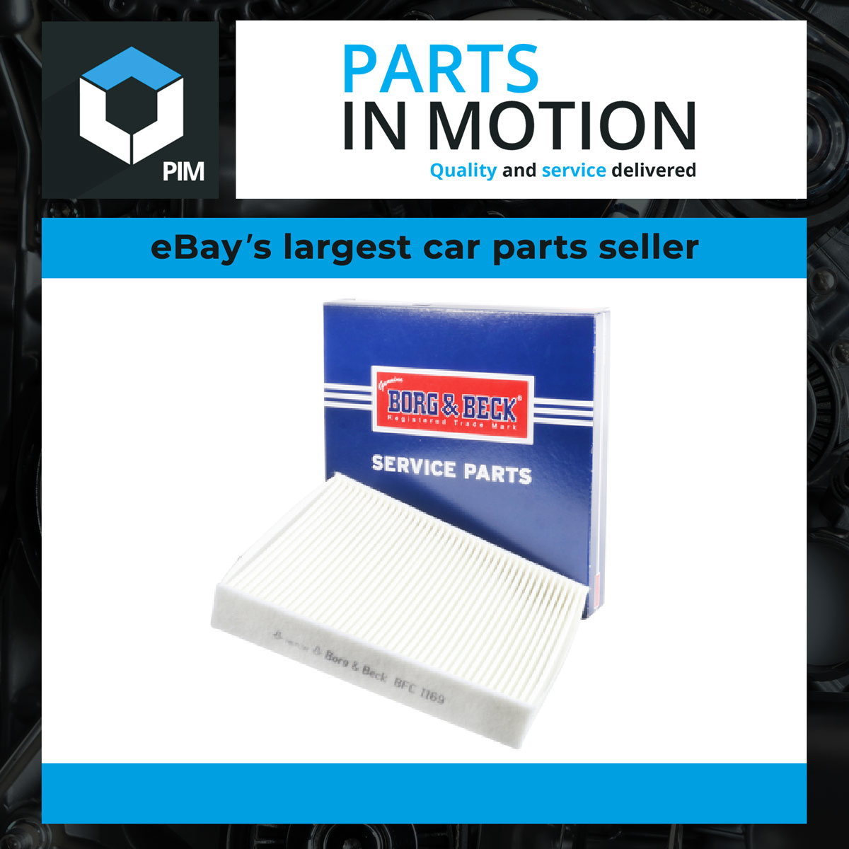 Pollen / Cabin Filter BFC1169 Borg & Beck 80291T5RA01 80291TF0E01 80291TF0J01 - Image 3