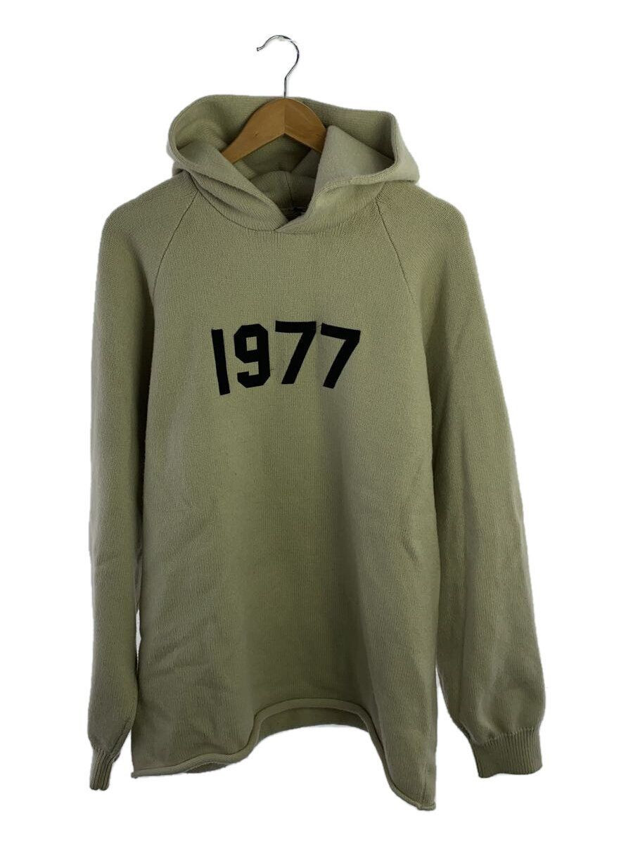 ESSENTIALS HOODIE 22AW 1977 LOGO KNIT M POLYESTER BEIGE