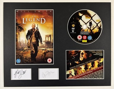 I AM LEGEND - Signierter Reprint - WILL SMITH - ALICE BRAGA - DVD Film Display