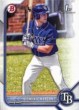 2022 Bowman Draft #BD-9 Dominic Keegan Tampa Bay Rays 1st Bowman