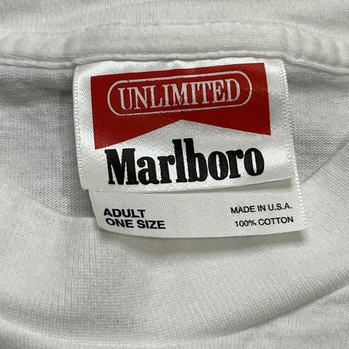 Vintage 90s Marlboro Unlimited Map Pocket Tee size XL NOS 1995 Smoking - Bild 5 von 5