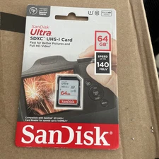 SanDisk Ultra 64GB UHS Speed Class 1 - SDXC Memory Card (SDSDUNB064GGN6IN)