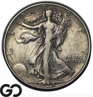 1938-D Walking Liberty Half Dollar *Significant Key Date, 491k Minted Choice XF+