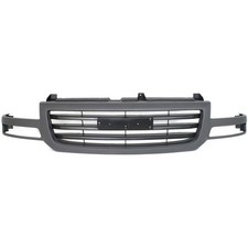 Front Upper Grille For 2003-2007 Gmc Sierra 1500 1500hd Silver Plastic Gm1200547 Front Upper Grille For 2003-2007 Gmc Sierra 1500 1500hd Silver Plastic Gm1200547