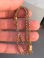 9ct gold Albertina bracelet Victorian 9 grams