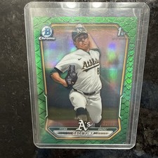 2026 Bowman Chrome Gage Jump /99 Green Reptilian A'S Color Match 1st Prospect