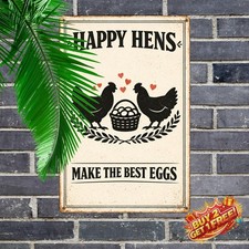 Spoiled Chicks Lay Better Eggs Sign 8x12 Funny Farmhouse Metal Wall Art